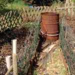 Jardín en forma de ojo de cerradura