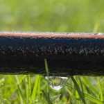 Regar con una manguera exudante