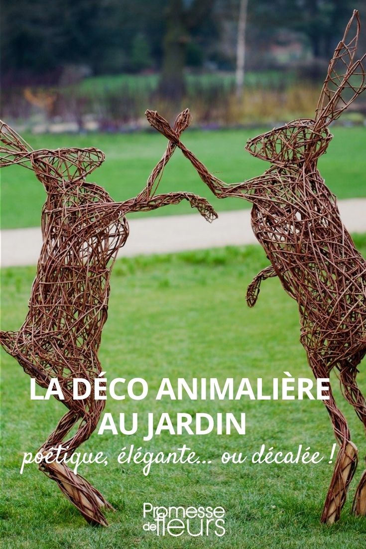 decorar el jardín con esculturas de animales