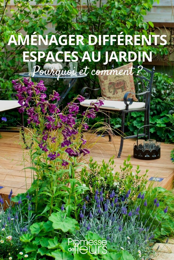 diseñar diferentes espacios en el jardín