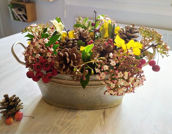 Decoración de otoño: cómo crear un centro de mesa natural