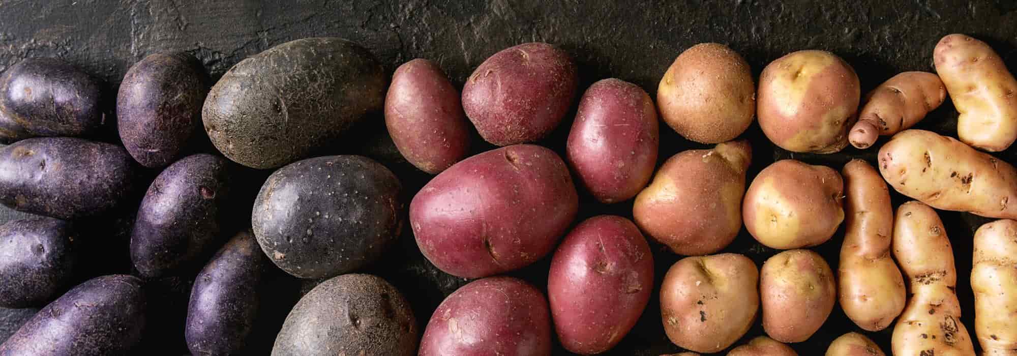 Las patatas originales y de colores