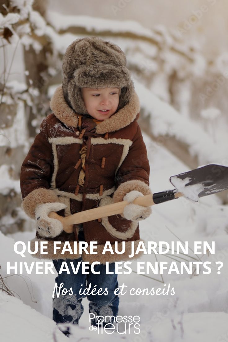 ¿Qué hacer en el jardín en invierno con los niños?