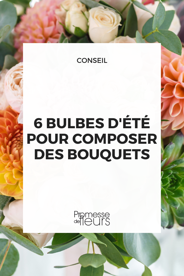 Hacer ramos con bulbos de verano: dalias