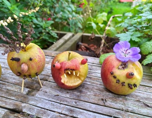 ¿Cómo hacer manzanas espeluznantes para Halloween?