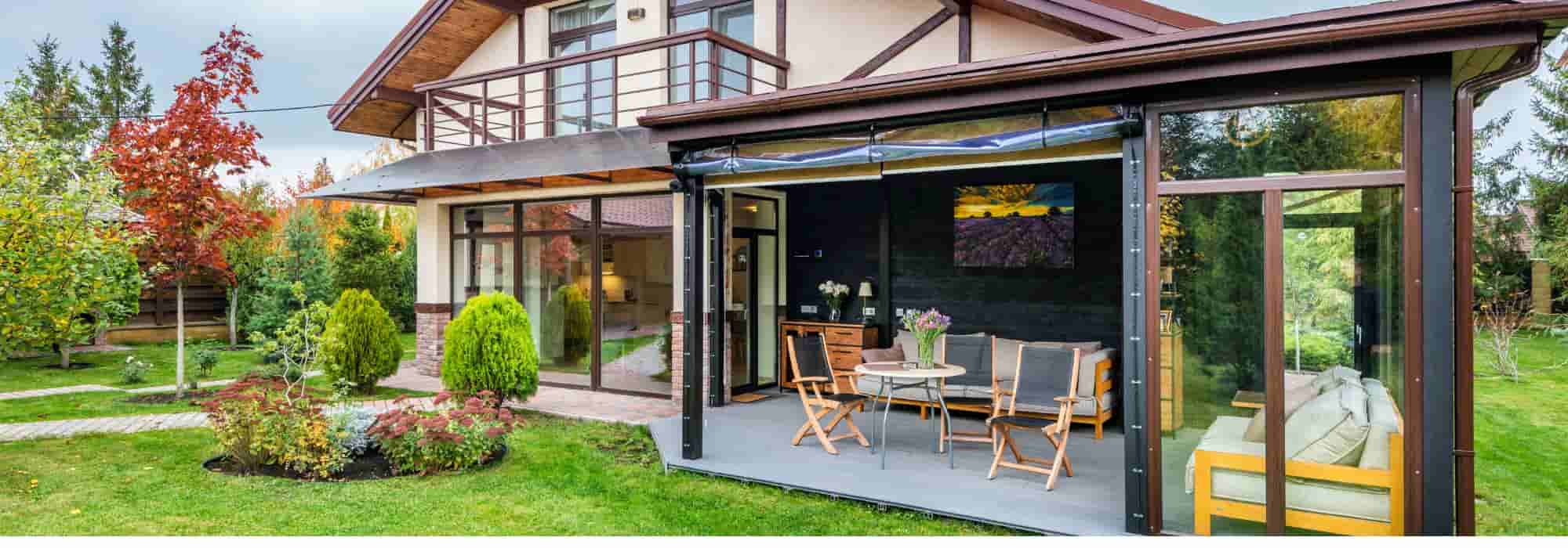 El invernado de las plantas en una Veranda