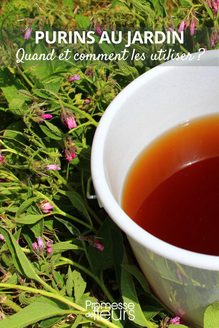 uso de purines en el jardín