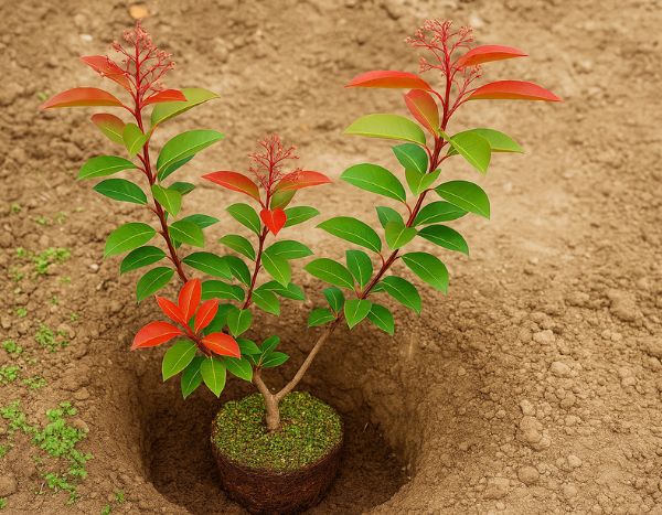 ¿Cómo plantar una Fotinia en el jardín?