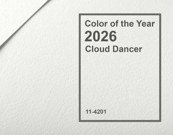 Color tendencia 2026: « Cloud Dancer » se invita al jardín