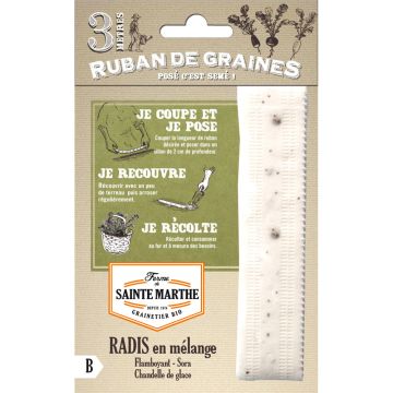 Rábano Mix (cinta) Bio - Ferme de Sainte Marthe