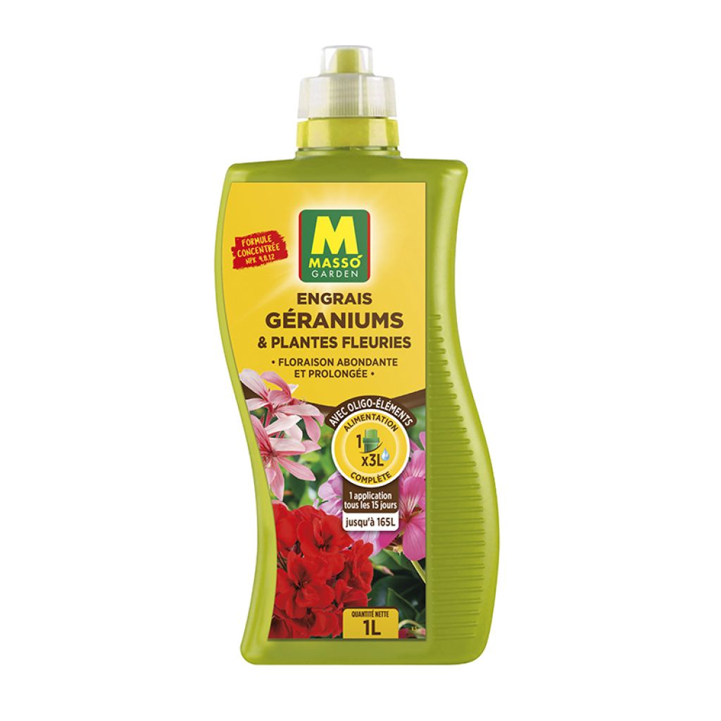 Abono Líquido para Geranios y Plantas con Flores Masso Garden