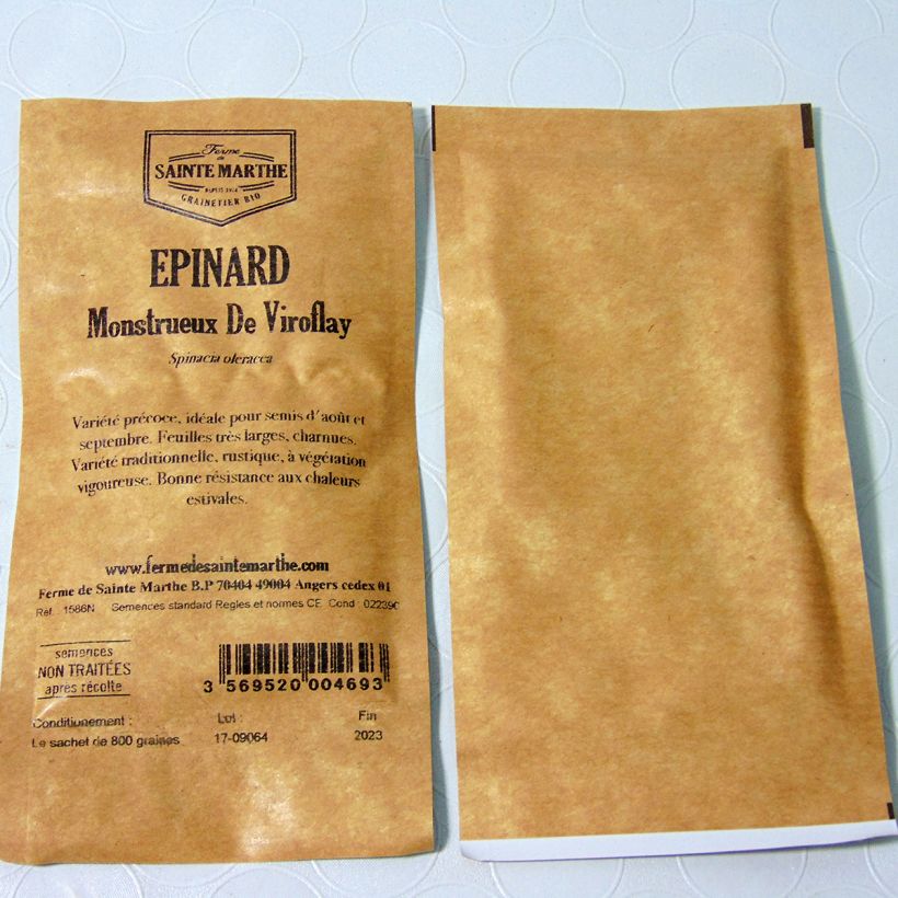 Ejemplo de ejemplar de Jambú Monstrueux de Viroflay Bio - Ferme de Sainte Marthe saco de 800 semillas tal y como se entrega