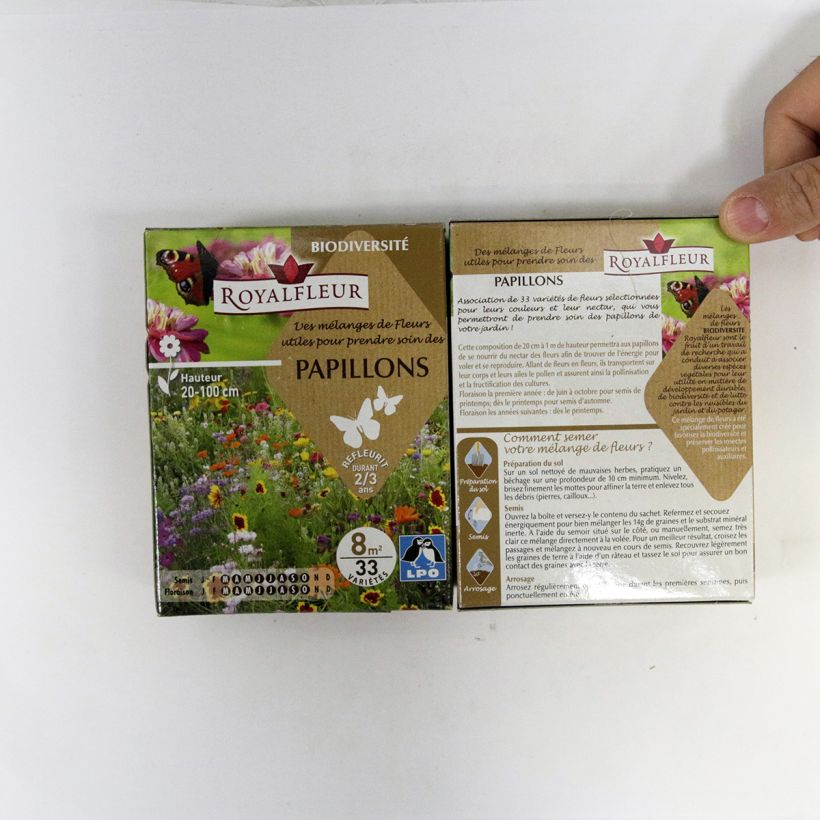 Ejemplo de ejemplar de Mélange pour attirer les papillons - Boite 8 m2 Graines tal y como se entrega