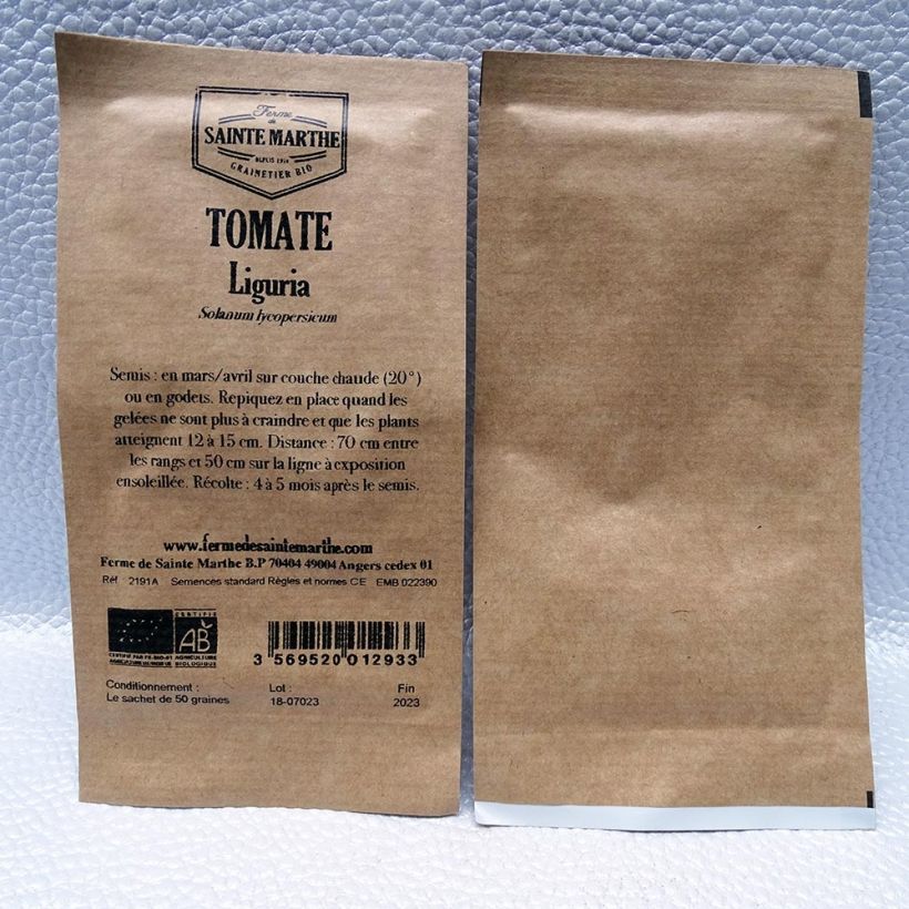Ejemplo de ejemplar de Tomate Liguria Bio - Ferme de Sainte Marthe Graines tal y como se entrega