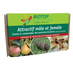 Atractivo combo de Carpocapses macho y hembra Biotop - 1 cápsula