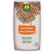 Granos de Arcilla Masso Garden en saco de 2.5 litros