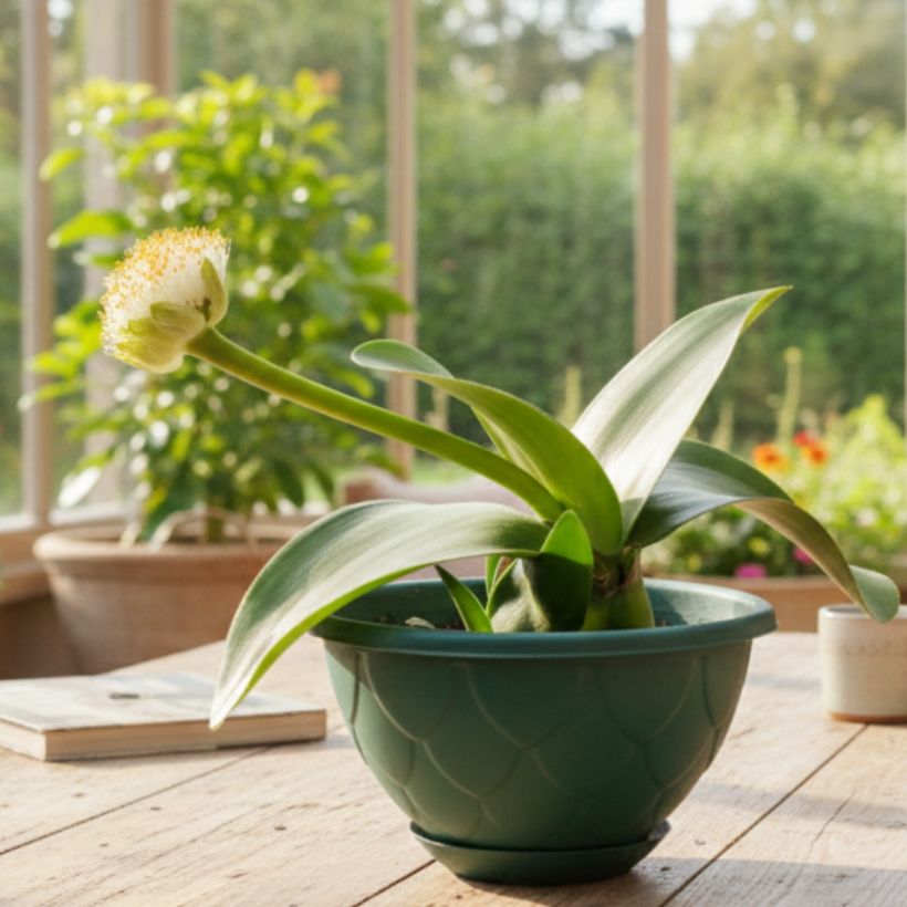 Scadoxus o haemanthus albiflos - Flor de sangre (Porte)