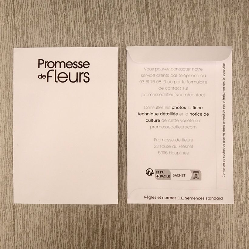 Ejemplo de ejemplar de Mezcla de flores para pájaros BIO saco de 10 semillas (15g) tal y como se entrega