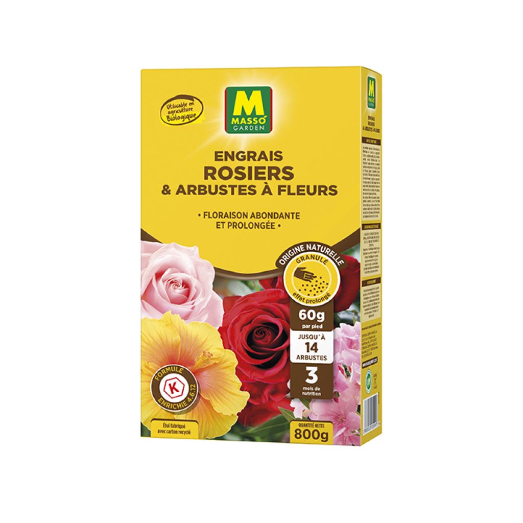 Abono en Gránulos para Rosales y Arbustos Florales UAB Masso Garden
