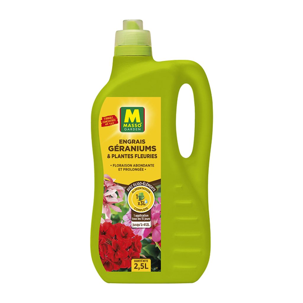 Abono Líquido para Geranios y Plantas con Flores Masso Garden