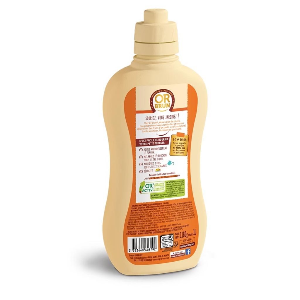 Abono líquido Or Brun para huerto pequeño y tomates