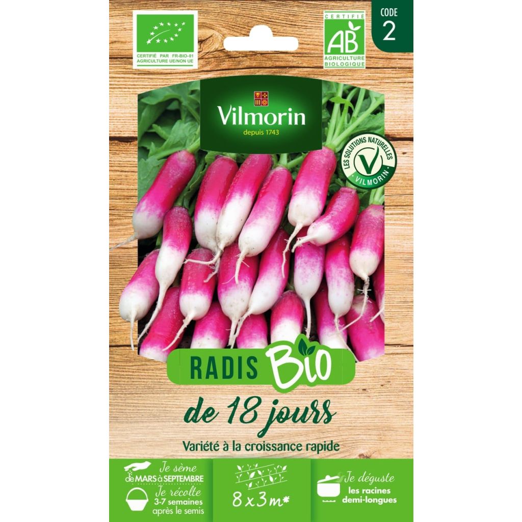 Rábano de 18 dias - Vilmorin