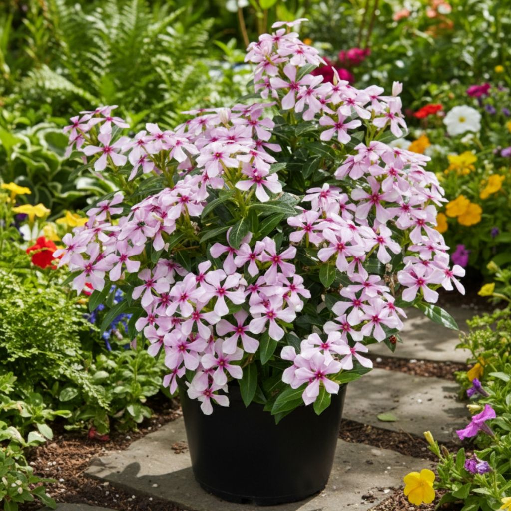 Catharanthus roseus Soiree Light Pink Dark Eye - Vinca
