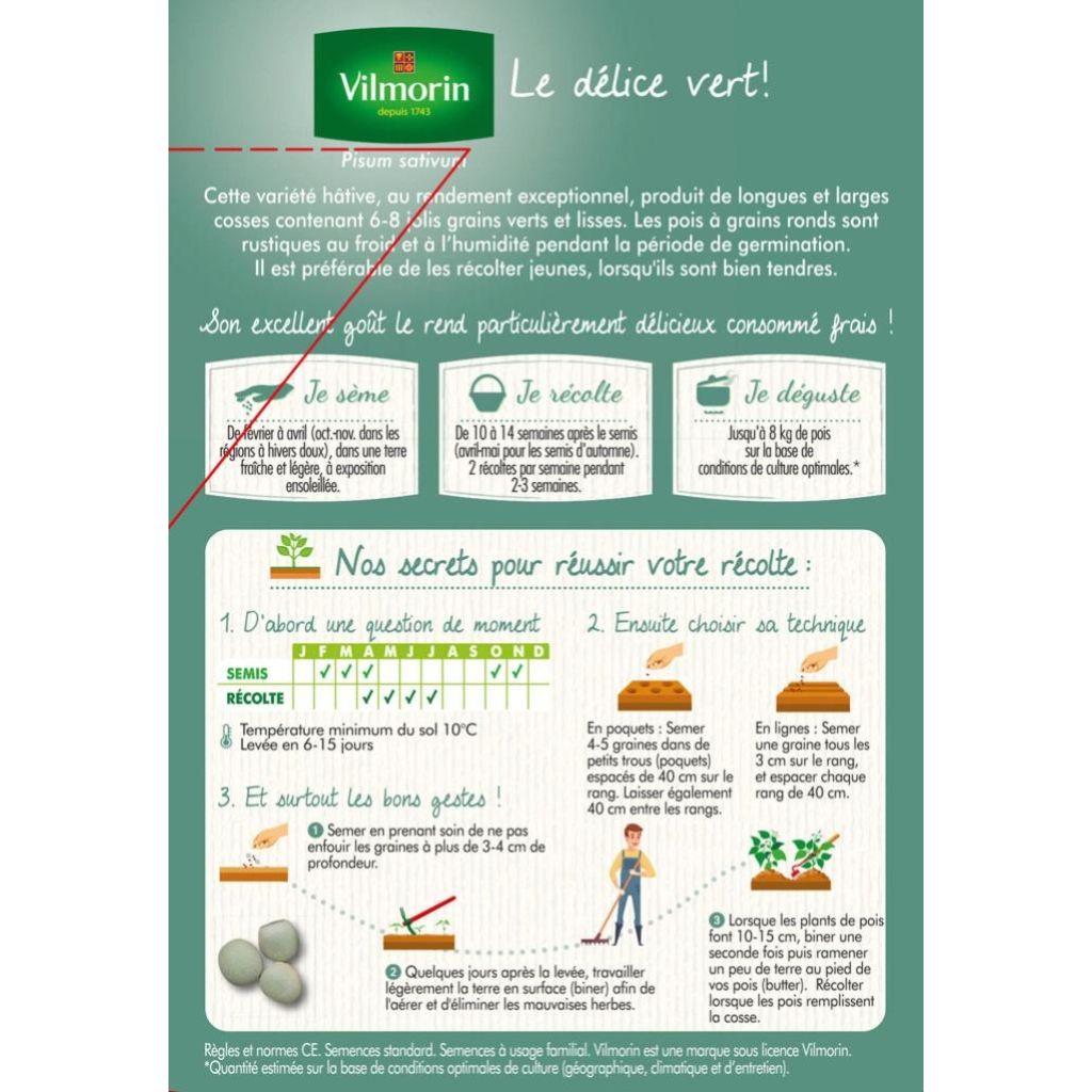 Guisantes verdes Précovil