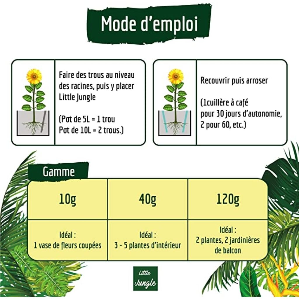 Reserva de agua sólida, retenedor de agua. Little jungle
