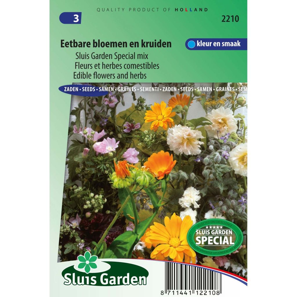 Mezcla de Flores y Hierbas comestibles (2 m²)
