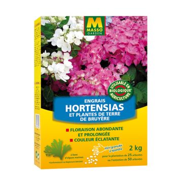 Abono en Gránulos para Hortensias y Plantas de Tierra de Brezo UAB Massó Garden