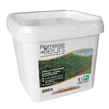 Fertilizante UAB Promesse de Fleurs para coníferas, laureles y plantas de seto caja de 500g