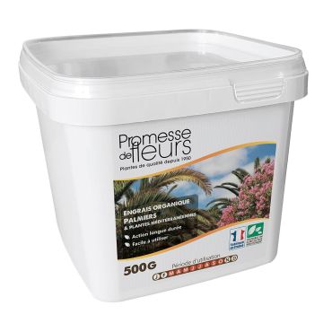 Fertilizante UAB Promesse de Fleurs para palmeras y plantas mediterráneas caja de 500g