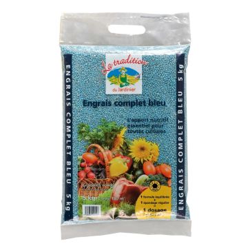 Abono completo azul NPK 12,12,17 + 2 MgO