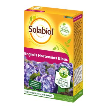 Abono para Hortensias azules Solabiol caja de 750g