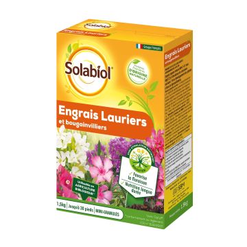 Abono para laureles y buganvillas Solabiol en caja de 1.5 Kg