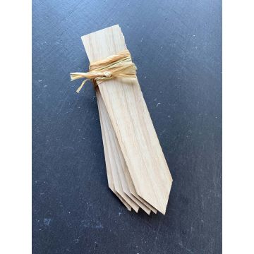 Etiqueta para plantar rectangular en Castaño