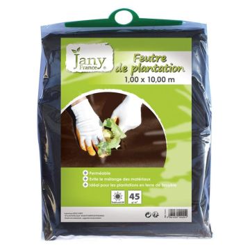 Fieltro de plantación tratado anti UV 45g/m² 1 m x 10 m