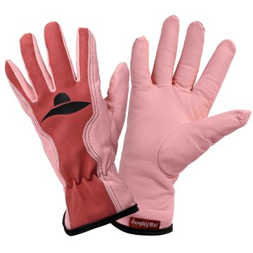 Guantes de jardinería resistentes palma de cuero Rostaing Miss rose