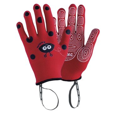Guantes de diseño para niños Rostaing Anabel rojos