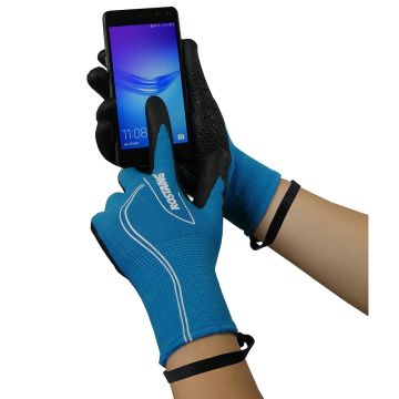 Guantes táctiles Rostaing de media temporada MaxFreeze Azul Eléctrico para mujer