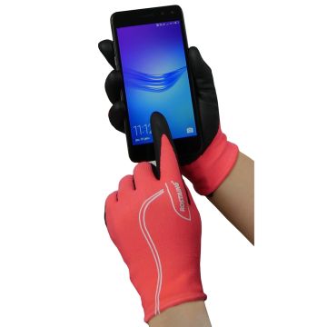 Guantes táctiles para niños Rostaing MaxTeen rosas - talla 10-12 años