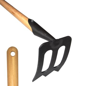 Gran azada tradicional de cabeza en forma de spork De Pypere