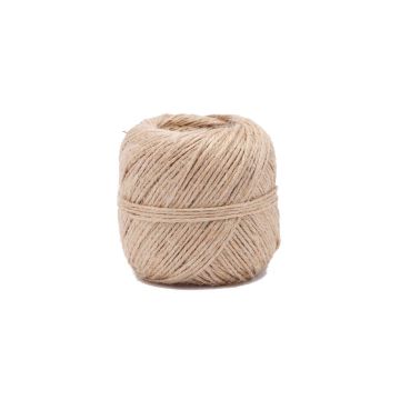 Cordel de yute La Cordeline - Ovillo 100g Ø2mm ±75m S/Cáscara Pequeña - Color Natural