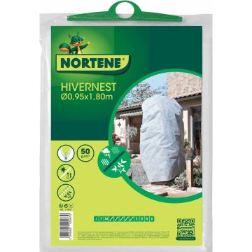 Funda de invernada con cremallera blanca HIVERNEST 50g/m² Ø 0,90 m x 1,50 m x 1,80 m