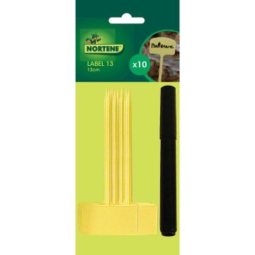 Kit de 10 Etiquetas para plantar 13 cm Label 13 con rotulador