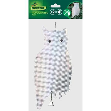 Impactante búho holográfico para suspender