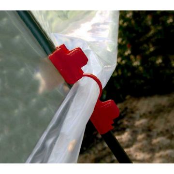 Clip para tutores de tomates arcos de diámetro 16 mm Nortene lote de 10