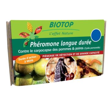 Feromonas Polilla de la manzana para manzanos y perales (Cydia pomonella) Biotop - 1 cápsula de larga duración