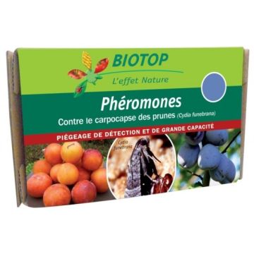 Feromonas de la Polilla de la manzana de las ciruelas (Cydia funebrana) Biotop - Estuche de 2 cápsulas